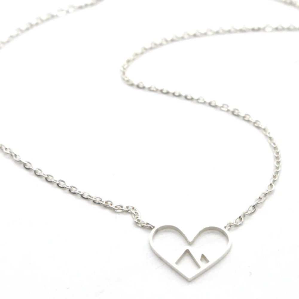 Mountain Love in Silver